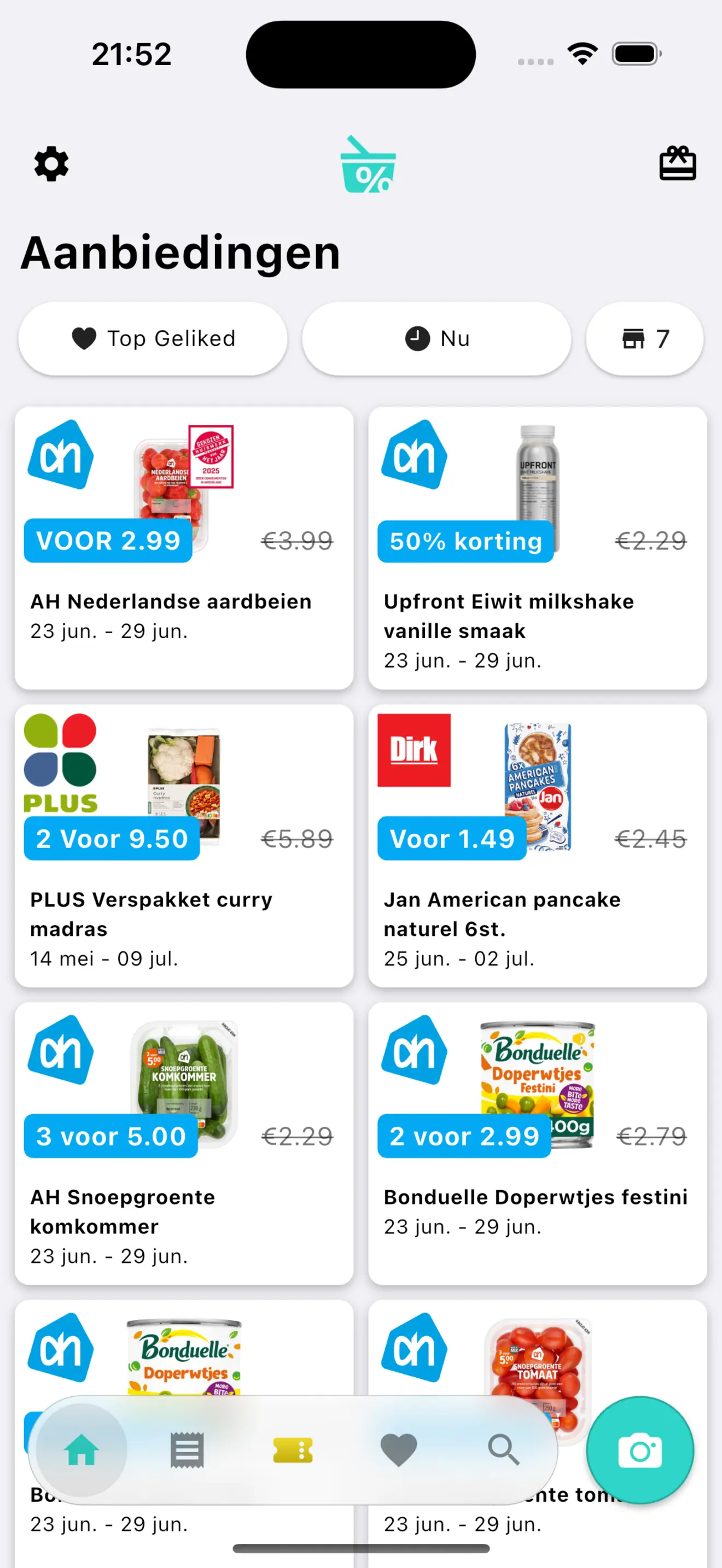 Btrkoop app screenshot met interface